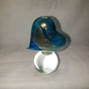 Heart Sculpture By Ferro Lorenzo For Murano Glass